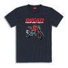 Ducati Graphic Monster T-Shirt dunkel grau mit Aufdruck