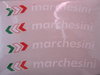 Ducati Felgen Marchesini Felgenaufkleber Weiß 4 Stück