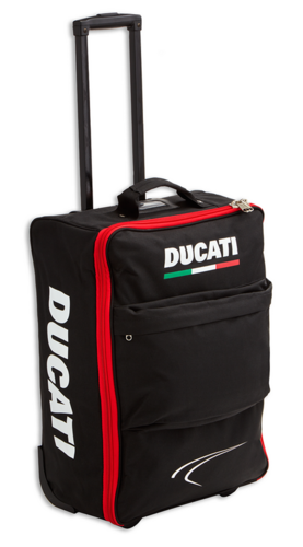 Ducati Trolley Kabine Rollen Koffer Handgebäck schwarz