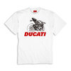 Ducati graphic fighter t-shirt withe
