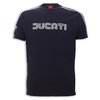 Ducati 14 80's T-Shirt Dunkelblau mit aufgenähtem Logo kurzarm für Herren