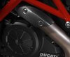 Ducati Diavel Wärmeschutz Auspuff Carbon Kohlefaser Matt