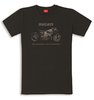 Ducati Graphic Superleggera T-Shirt Herren kurzarm mit Logo schwarz