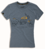 Ducati Scrambler Heritage Damen T-shirt blau