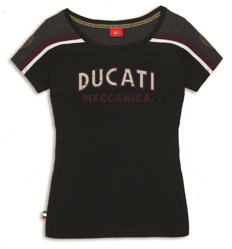 Ducati Meccanica T-shirt Damen shirt schwarz
