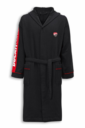 Ducati Corse DC Race bath robe unisex in black