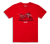 Ducati Multistrada V4 Herren T- Shirt in rot
